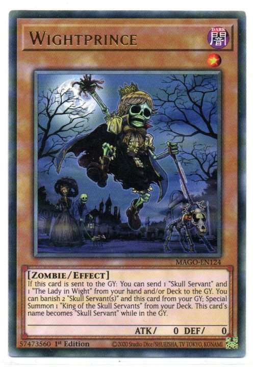 Yu-Gi-Oh! - Wightprince - 1st Ed/Rare - Maximum Gold (MAGO-EN124)