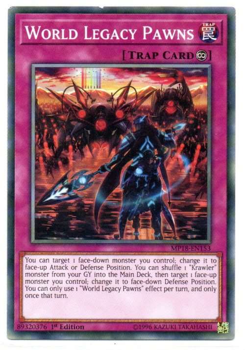 Yu-Gi-Oh! - World Legacy Pawns - 1st Ed/Common - 2018 Mega-Tin Mega Pack (MP18-EN153)