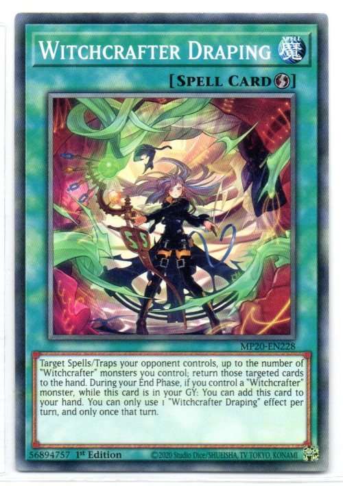 Yu-Gi-Oh! - Witchcrafter Draping - 1st Ed/Common - 2020 Tin of Lost Memories (MP20-EN228)