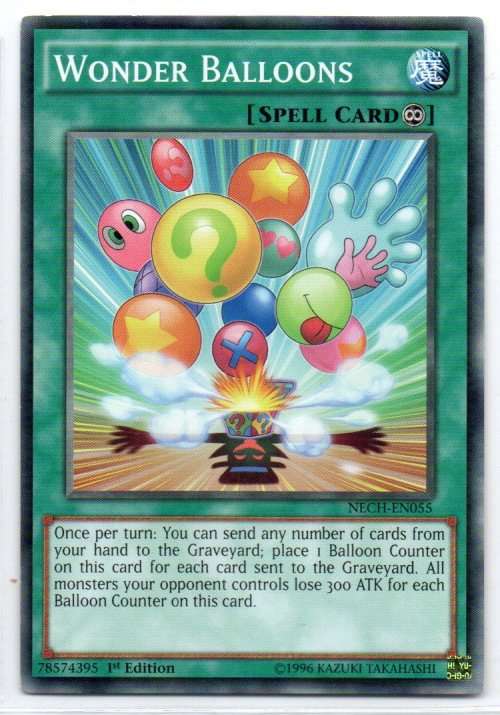 Yu-Gi-Oh! - Wonder Balloons - 1st Ed/Common - The New Challengers (NECH-EN055)