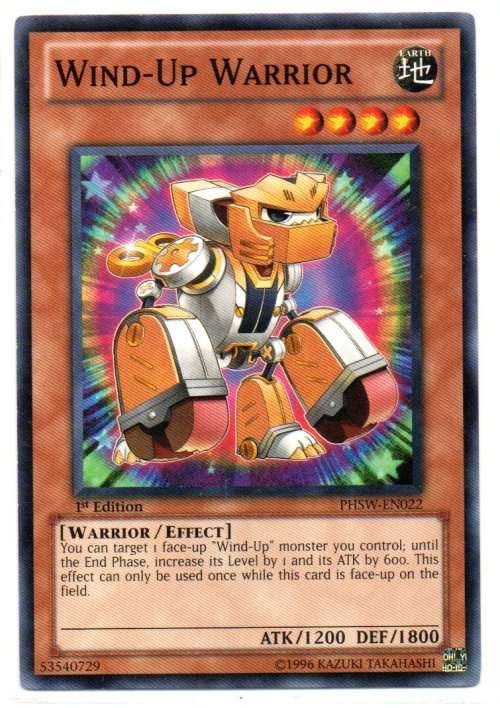Yu-Gi-Oh! - Wind-Up Warrior - 1st Ed/Common - Photon Shockwave (PHSW-EN022)