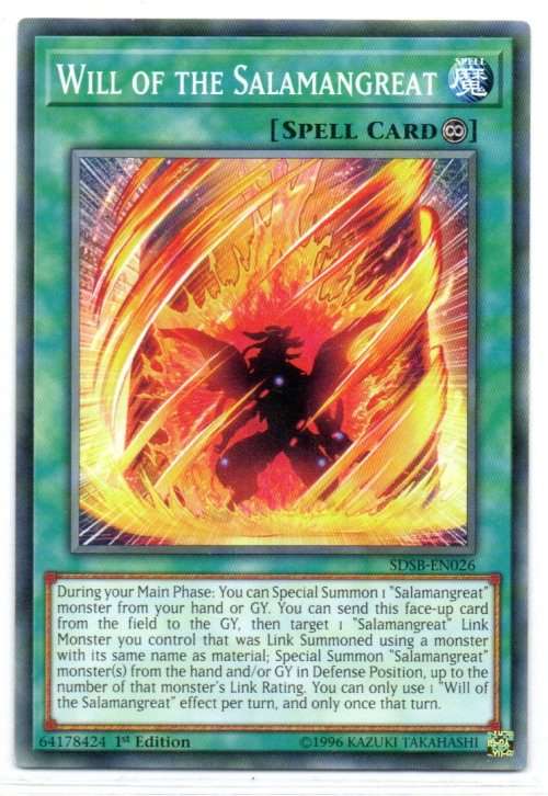 Yu-Gi-Oh! - Will of the Salamangreat - 1st Ed/Common - Structure Deck: Soulburner (SDSB-EN026)