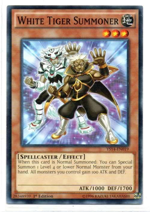 Yu-Gi-Oh! - White Tiger Summoner - 1st Ed/Common - Super Starter: Space-Time Showdown (YS14-EN019)