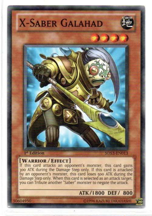 Yu-Gi-Oh! - X-Saber Galahad - 1st Ed/Common - Starter Deck: Duelist Toolbox (5DS3-EN013)