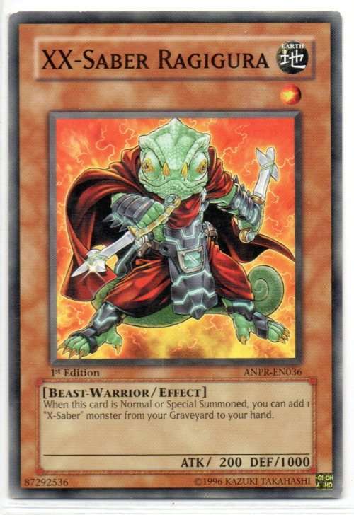 Yu-Gi-Oh! - XX-Saber Ragigura - 1st Ed/Common - Ancient Prophecy (ANPR-EN036)
