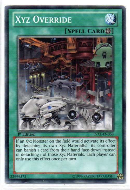 Yu-Gi-Oh! - Xyz Override - 1st Ed/Common - Legacy of the Valiant (LVAL-EN068)