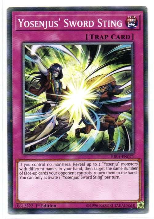 Yu-Gi-Oh! - Yosenjus` Sword Sting - 1st Ed/Common - Rising Rampage (RIRA-EN071)