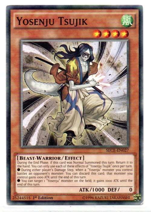 Yu-Gi-Oh! - Yosenju Tsujik - 1st Ed/Common - Secrets of Eternity (SECE-EN027)