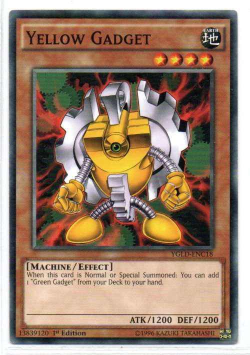 Yu-Gi-Oh! - Yellow Gadget - 1st Ed/Common - Yugi`s Legendary Decks (YGLD-ENC18)