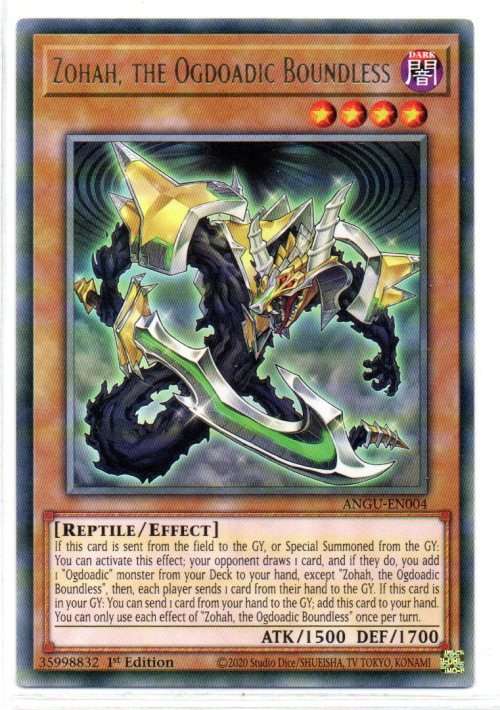 Yu-Gi-Oh! - Zohah, the Ogdoadic Boundless - 1st Ed/Rare - Ancient Guardians (ANGU-EN004)