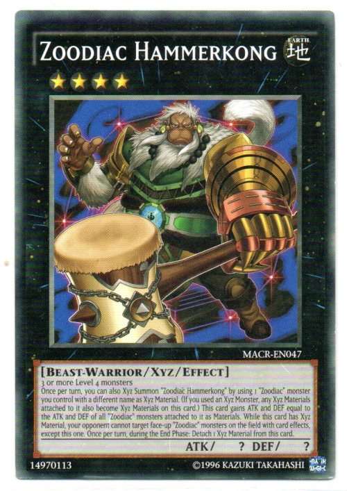 Yu-Gi-Oh! - Zoodiac Hammerkong - Common - Maximum Crisis (MACR-EN047)