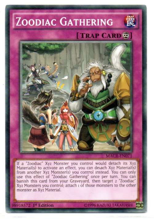 Yu-Gi-Oh! - Zoodiac Gathering - 1st Ed/Common - Maximum Crisis (MACR-EN071)