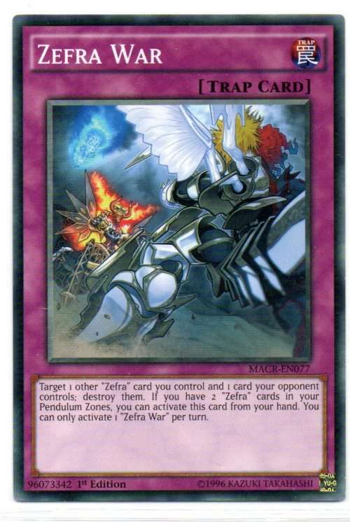 Yu-Gi-Oh! - Zefra War - 1st Ed/Common - Maximum Crisis (MACR-EN077)