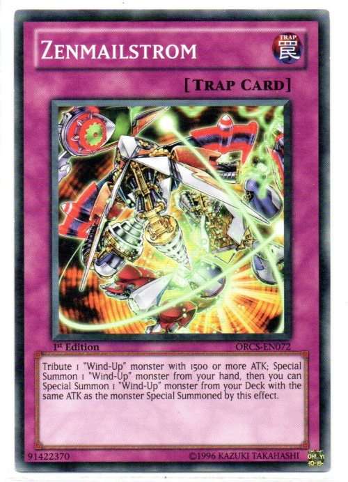 Yu-Gi-Oh! - Zenmailstrom - 1st Ed/Common - Order of Chaos (ORCS-EN072)