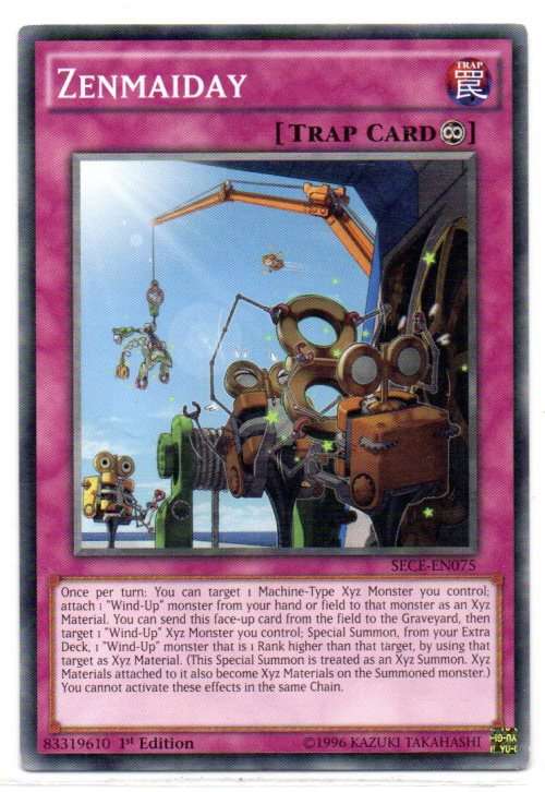 Yu-Gi-Oh! - Zenmaiday - 1st Ed/Common - Secrets of Eternity (SECE-EN075)