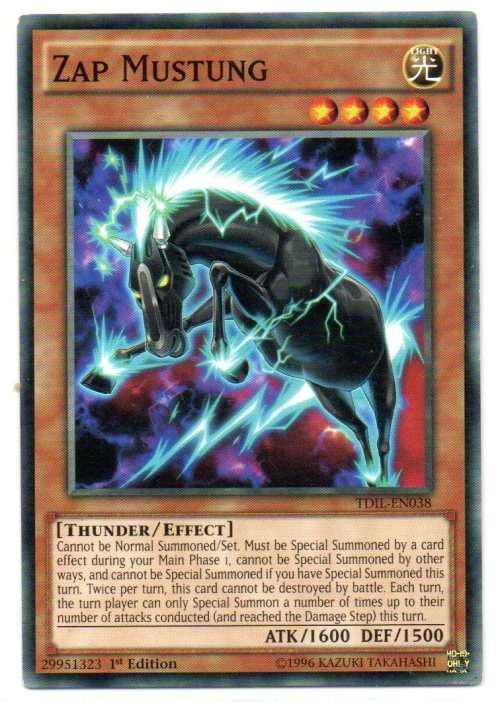 Yu-Gi-Oh! - Zap Mustung - 1st Ed/Common - The Dark Illusion (TDIL-EN038)
