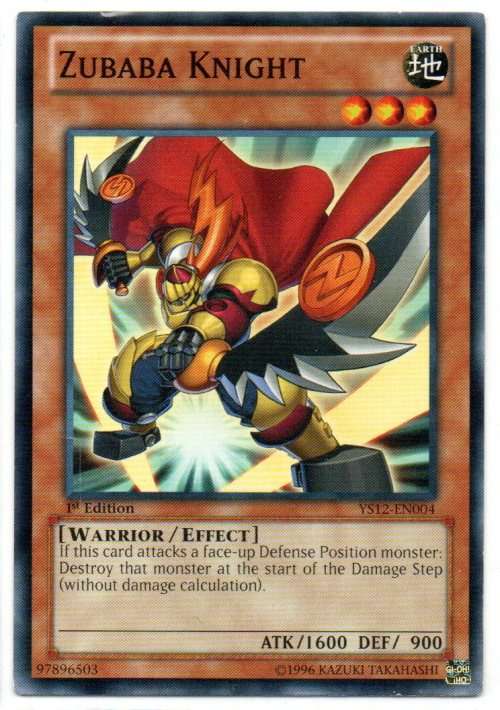 Yu-Gi-Oh! - Zubaba Knight - 1st Ed/Common - Starter Deck: Xyz Symphony (YS12-EN004)