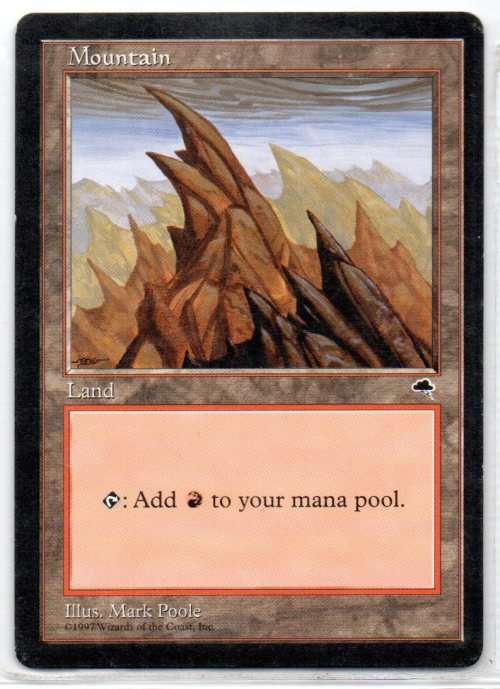 Magic The Gathering 1997 - Mountain - Tempest