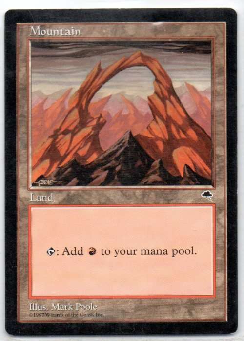 Magic The Gathering 1997 - Mountain - Tempest