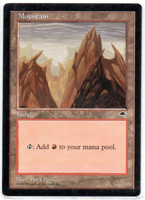 Magic The Gathering 1997 - Mountain - Tempest