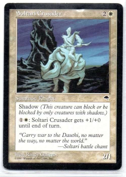 Magic The Gathering 1997 - Soltari Crusader - Tempest