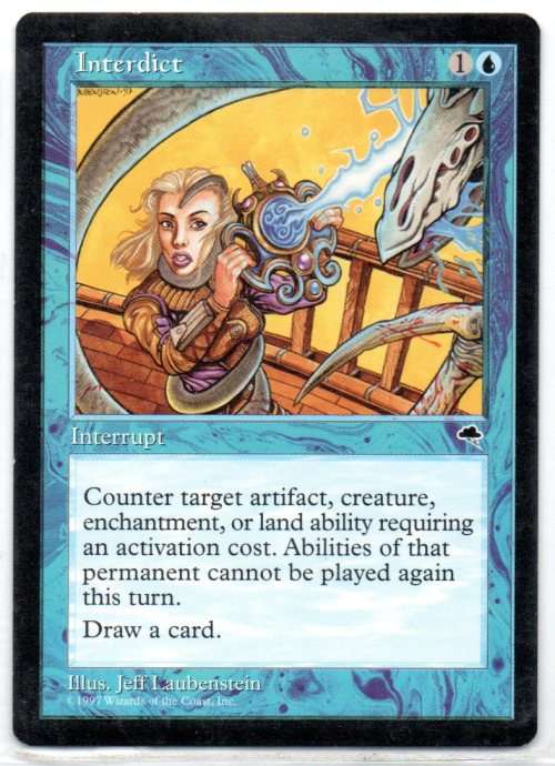 Magic The Gathering 1997 - Interdict - Tempest
