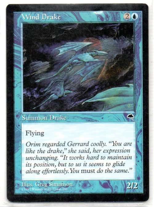 Magic The Gathering 1997 - Wind Drake - Tempest