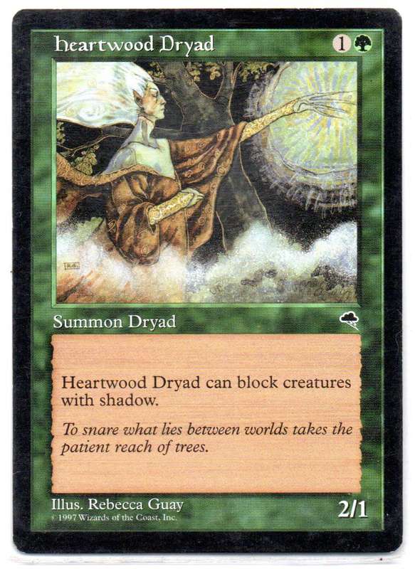Magic The Gathering 1997 - Heartwood Dryad - Tempest