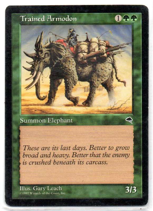 Magic The Gathering 1997 - Trained Armodon - Tempest