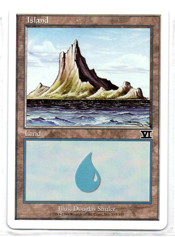 Magic The Gathering 1997 - Island - Classic Sixth Edition
