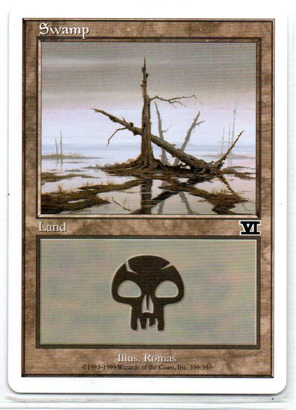 Magic The Gathering 1997 - Swamp - Classic Sixth Edition