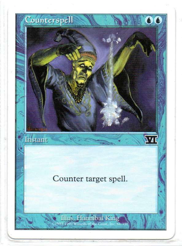 Magic The Gathering 1999 - Counterspell - Classic Sixth Edition