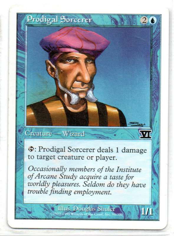 Magic The Gathering 1999 - Prodigal Sorcerer - Classic Sixth Edition