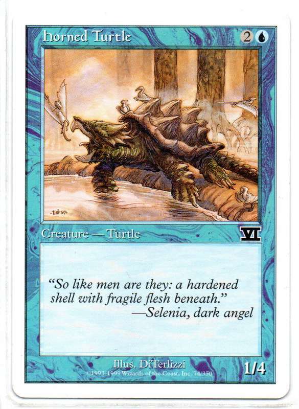 Magic The Gathering 1999 - Horned Turtle - Classic Sixth Edition