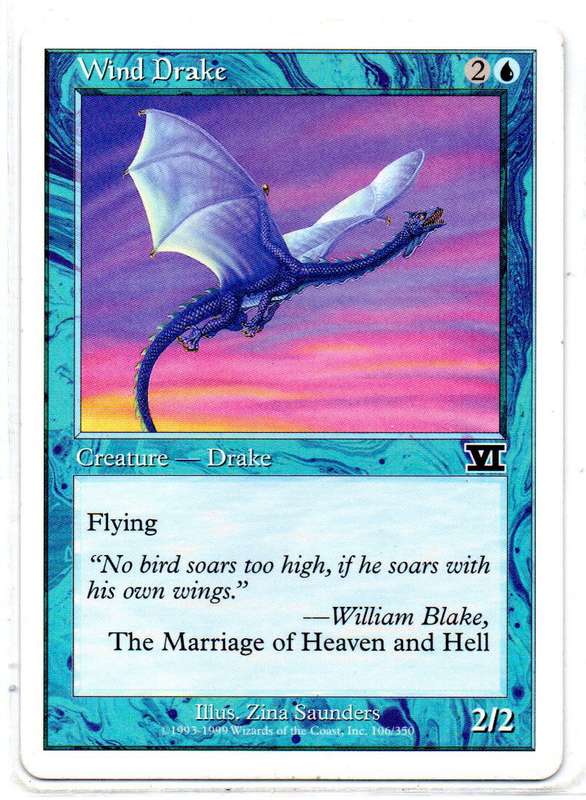 Magic The Gathering 1999 - Wind Drake - Classic Sixth Edition
