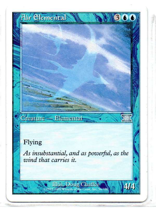 Magic The Gathering 1999 - Air Elemental - Classic Sixth Edition (Uncommon)