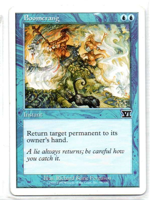 Magic The Gathering 1999 - Boomerang - Classic Sixth Edition