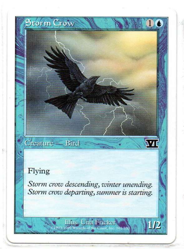 Magic The Gathering 1999 - Storm Crow - Classic Sixth Edition