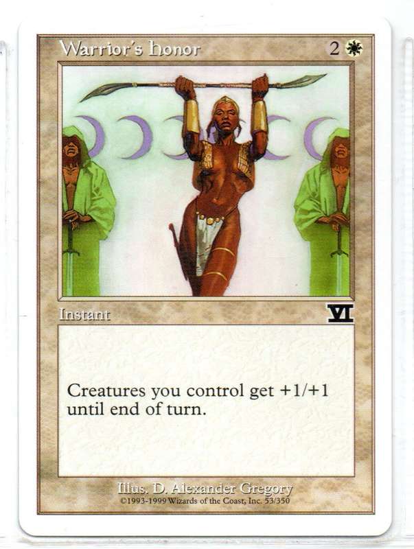 Magic The Gathering 1999 - Warrior`s Honor - Classic Sixth Edition