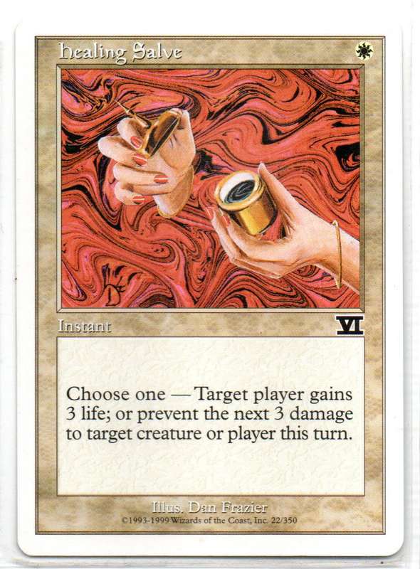 Magic The Gathering 1999 - Healing Salve - Classic Sixth Edition