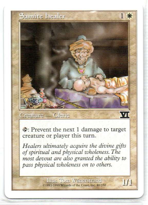 Magic The Gathering 1999 - Samite Healer - Classic Sixth Edition