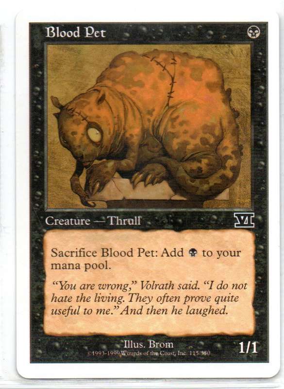 Magic The Gathering 1999 - Blood Pet - Classic Sixth Edition