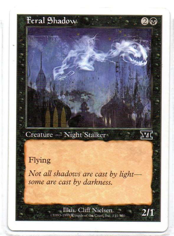 Magic The Gathering 1999 - Feral Shadow - Classic Sixth Edition