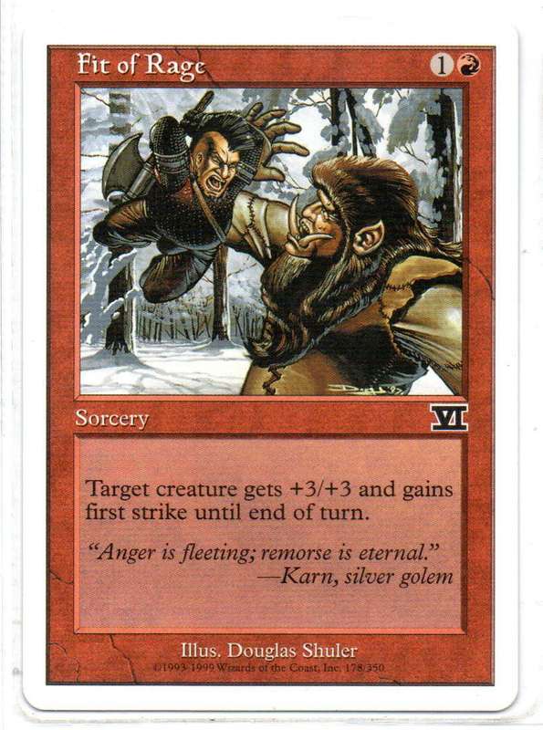 Magic The Gathering 1999 - Fit of Rage - Classic Sixth Edition