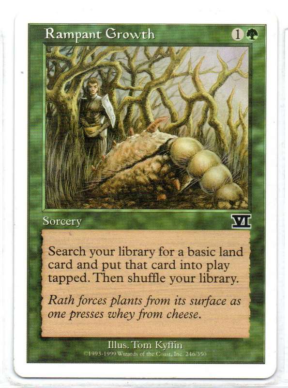 Magic The Gathering 1999 - Rampant Growth - Classic Sixth Edition