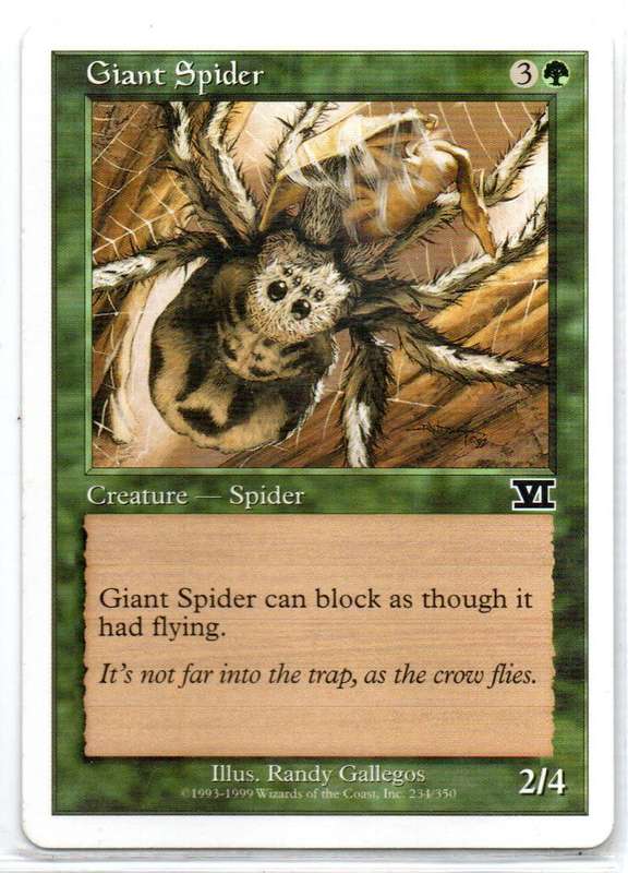 Magic The Gathering 1999 - Giant Spider - Classic Sixth Edition