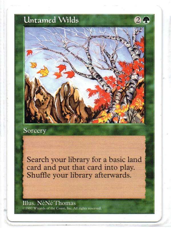 Magic The Gathering 1997 - Untamed Wilds- Fifth Edition