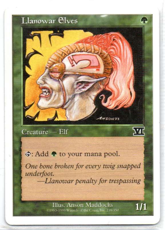 Magic The Gathering 1999 - Llanowar Elves - Classic Sixth Edition