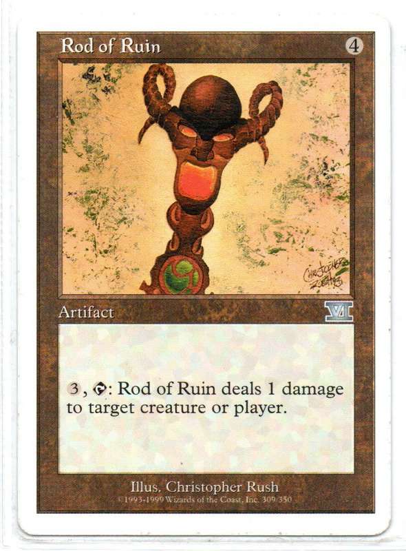 Magic The Gathering 1999 - Rod of Ruin - Classic Sixth Edition (Uncommon)