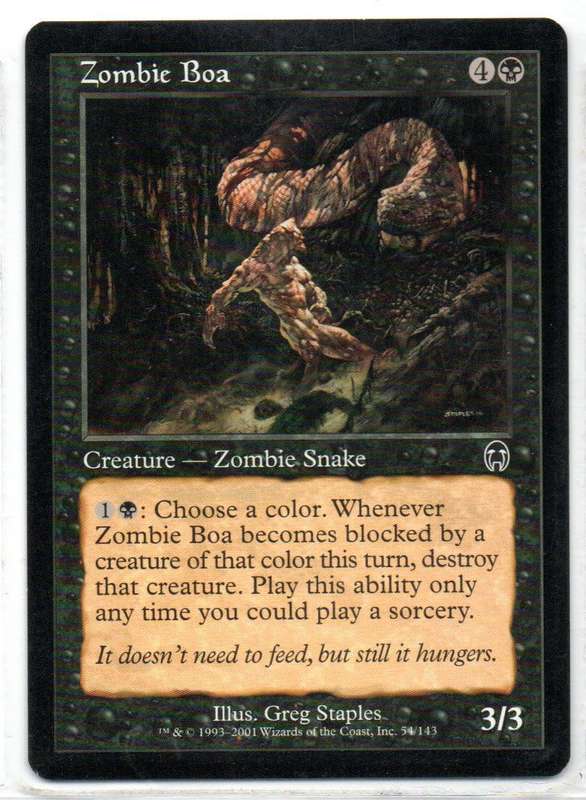 Magic The Gathering 2001 - Zombie Boa - Apocalypse